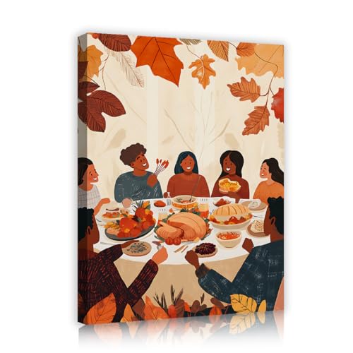 CHERHERART Thanksgiving Fest Leinwand Wandkunst Malerei Gemütliche Herbstszene Familie Leinwand Poster Kunstwerk Drucke für Küche Esszimmer Wohnkultur 80x100cm Innenrahmen CHERHERART Thanksgiving Fest Leinwand Wandkunst Malerei Gemütliche Herbstszene Familie Leinwand Poster Kunstwerk Drucke für Küche Esszimmer Wohnkultur 80x100cm Innenrahmen von CHERHERART