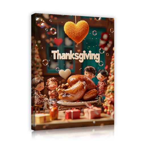 CHERHERART Thanksgiving Leinwand Wandkunst Malerei Familie Abendessen Festlich Urlaub Leinwand Poster Bild für Wohnzimmer Zuhause Schlafzimmer Küche Dekor 65x85cm Innenrahmen CHERHERART Thanksgiving Leinwand Wandkunst Malerei Familie Abendessen Festlich Urlaub Leinwand Poster Bild für Wohnzimmer Zuhause Schlafzimmer Küche Dekor 65x85cm Innenrahmen von CHERHERART