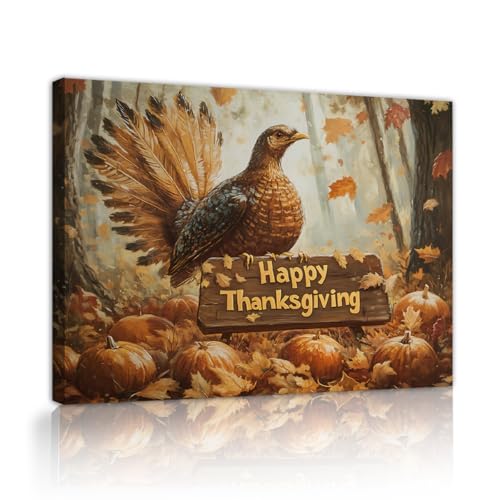 CHERHERART Thanksgiving Türkei Leinwand Wandkunst Herbst Kürbis Szenerie Bilder Kunstwerk Drucke für rustikales Ferienhaus Küche Esszimmer Dekor 70x90cm Innenrahmen CHERHERART Thanksgiving Türkei Leinwand Wandkunst Herbst Kürbis Szenerie Bilder Kunstwerk Drucke für rustikales Ferienhaus Küche Esszimmer Dekor 70x90cm Innenrahmen von CHERHERART