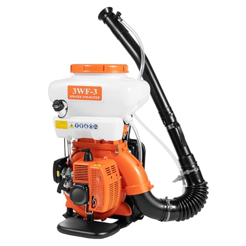 2-Takt Benzin Motorsprüher mit 14 L Wassertank, 41.5ccm Motorspritze Sprühgerät Rückensprüher Drucksprüher Garden Plant Sprayer, Über 12m Sprühbereich Düngerspritze Gartenspritze 3WF-3 von CHERIKIU