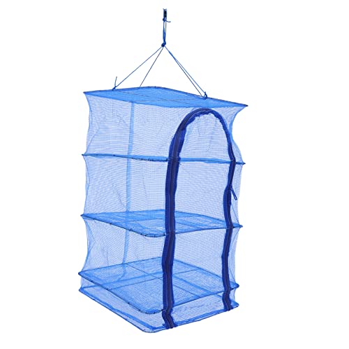 CHERIPOLI 4 Ebenen Tockennetz Haken Zipper Plant Drying Rack Mesh, Trockenregal Geeignet getrocknetem Blumen Fisch Fleisch Früchten Drynet Trockner CHERIPOLI 4 Ebenen Tockennetz Haken Zipper Plant Drying Rack Mesh, Trockenregal Geeignet getrocknetem Blumen Fisch Fleisch Früchten Drynet Trockner von CHERIPOLI