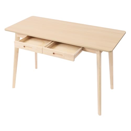 CHERIPOLI Schreibtisch mit Schubladen Bürotisch vielseitiger Computertisch, Klein Arbeitstisch PC-Tisch Moderner Kinderschreibtisch, für Home Office (Naturholz) von CHERIPOLI