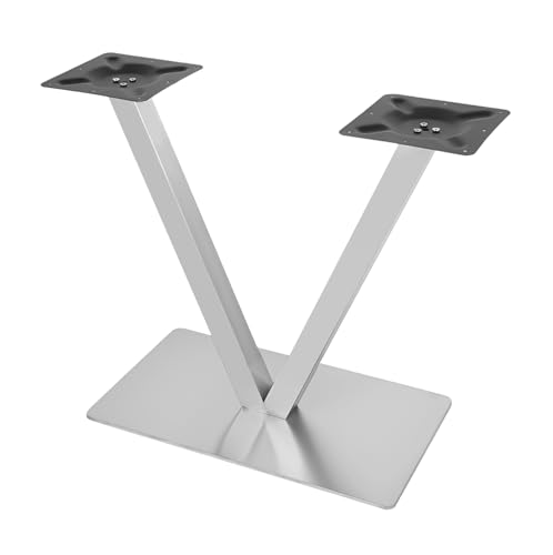 CHERIPOLI “X” Form /“V” Form Edelstahl Tischfuß, Möbelfüße Tischbein Robust, Tischfuss Verstellfuß Möbel, für Couchtisch Esstisch Schreibtisch Sitzbank (1, V-förmig) von CHERIPOLI