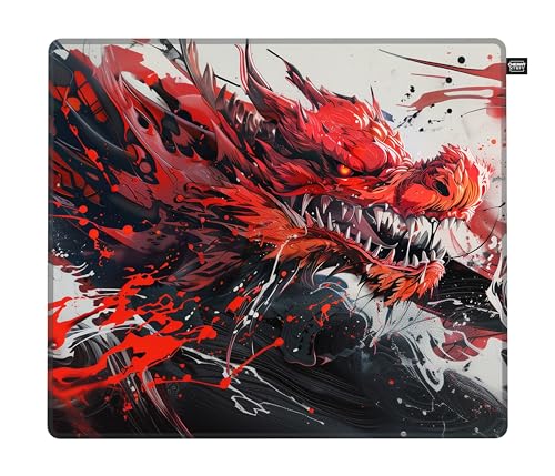 CHERRY XTRFY GP6, Gaming-Mauspad aus Stoff (460 x 400 x 4 mm), Für mehr Präzision, Ultra-Glatte Oberfläche, Extra-Weiche Gummiunterseite, rutschfest, Hydrus Red von CHERRY XTRFY