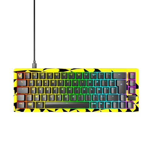 CHERRY XTRFY K5V2 Compact, Mechanische Gaming-Tastatur im 65% Format, Französisches Layout (AZERTY), Hot-Swap-Keyboard, MX2A RED Switches, Vitality Edition von CHERRY XTRFY