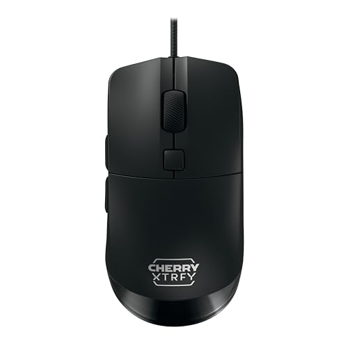CHERRY XTRFY M50, Leichte Kabelgebundene Gaming-Maus, Ergonomische Form für Optimalen Komfort und Kontrolle, 5 On-Board-Profile, USB-A Anschluss, Schwarz von CHERRY XTRFY