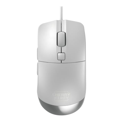 CHERRY XTRFY M50, Leichte Kabelgebundene Gaming-Maus, Ergonomische Form für Optimalen Komfort und Kontrolle, 5 On-Board-Profile, USB-A Anschluss, Weiß von CHERRY XTRFY