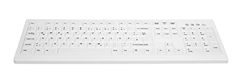 CHERRY AK-C8100 Desinfizierbare Kabelose Hygienetastatur mit Nummernblock weiß von CHERRY