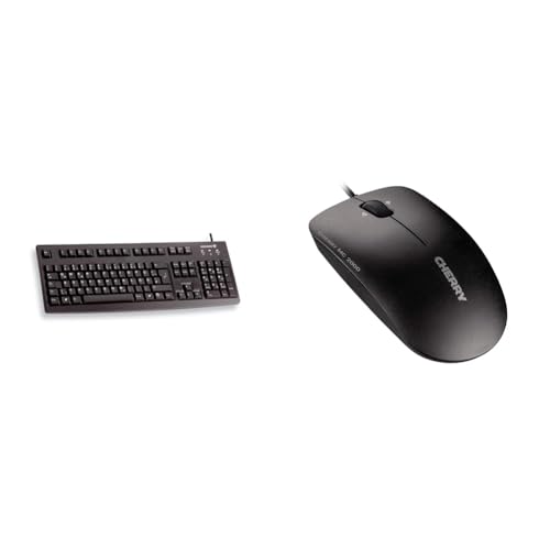 CHERRY G83-6105, Deutsches Layout, QWERTZ Tastatur & MC 2000, kabelgebundene Maus, geeignet für Rechts- und Linkshänder CHERRY G83-6105, Deutsches Layout, QWERTZ Tastatur & MC 2000, kabelgebundene Maus, geeignet für Rechts- und Linkshänder von CHERRY