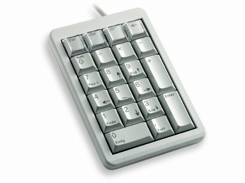 CHERRY G84-4700 KEYPAD, Deutsches Layout, QWERTZ Tastatur, kabelgebundenes Keypad, Tasten individuell programmierbar, hellgrau von CHERRY