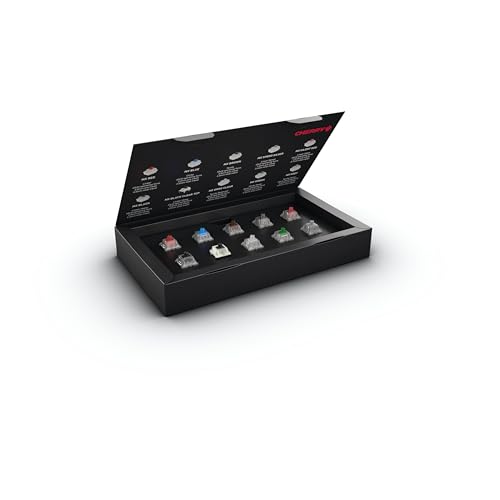 CHERRY MX EXPERIENCE BOX, 10 Mechanische Tastatur-Schalter, für DIY, Hot Swap oder Gaming-Keyboard, zum Ausprobieren und Kennenlernen, Qualität Made in Germany von CHERRY