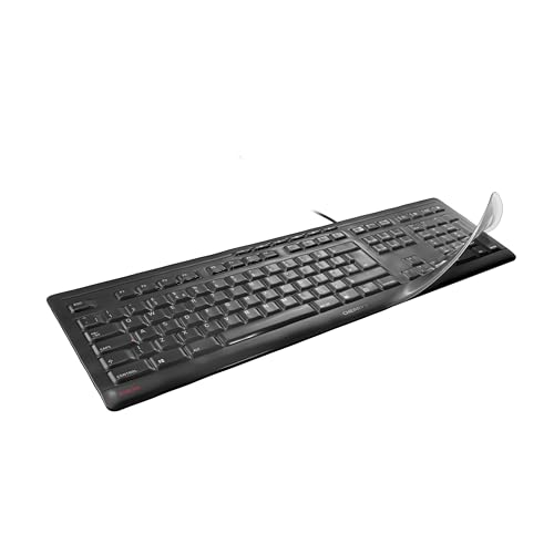 CHERRY WetEx, Flexibe Tastatur-Schutzfolie für CHERRY STREAM Fullsize-Tastaturen, ANSI-Layout, Schutz vor Verschmutzung durch Flüssigkeiten, Staub, Fremdkörper CHERRY WetEx, Flexibe Tastatur-Schutzfolie für CHERRY STREAM Fullsize-Tastaturen, ANSI-Layout, Schutz vor Verschmutzung durch Flüssigkeiten, Staub, Fremdkörper von CHERRY