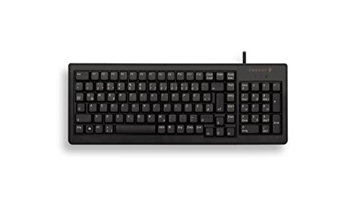 CHERRY G84-5200 Compact Keyboard, Internationales Layout, QWERTY Tastatur, kabelgebundene Tastatur, kompaktes Design, ML Mechanik, schwarz von CHERRY