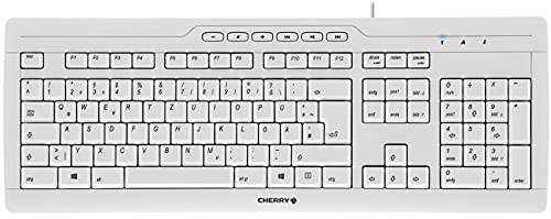 Cherry Stream 3.0 USB Spanisch Grau - Tastaturen (Standard, verkabelt, USB, grau) von CHERRY