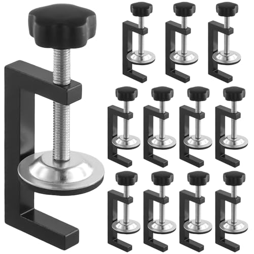 CHEUKYIU 12 Stück G klemme Kit, Verstellbaren Tischklemme C Klemme, Klemmbereich 10-57 mm Schraubzwingen für Schublade Installation Tischklammern Holzbearbeitung Autoreparatur von CHEUKYIU