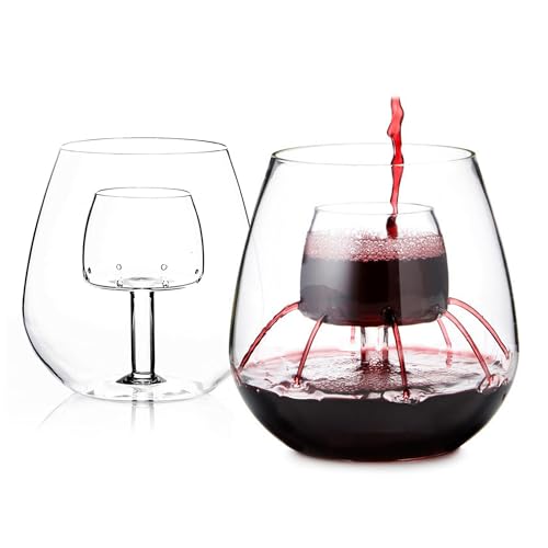 Stemless Aerating Wine Glasses by Chevalier Collection (Set of 2) - Wine Aerator von CHEVALIER COLLECTION, LTD