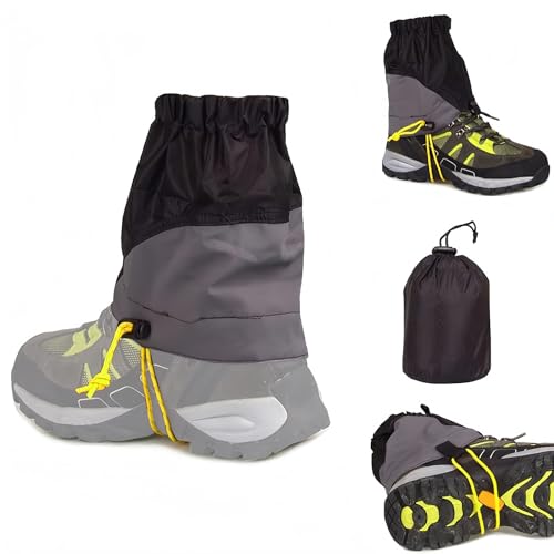 CHEVVY Paar Unisex Gamaschen Trail Gaiters 20CM Wandern Klettern Schneestiefel Gamaschen Wasserdicht Knöchelgamaschen Outdoor Schnee Wander Klettern - Schwarz CHEVVY Paar Unisex Gamaschen Trail Gaiters 20CM Wandern Klettern Schneestiefel Gamaschen Wasserdicht Knöchelgamaschen Outdoor Schnee Wander Klettern - Schwarz von CHEVVY