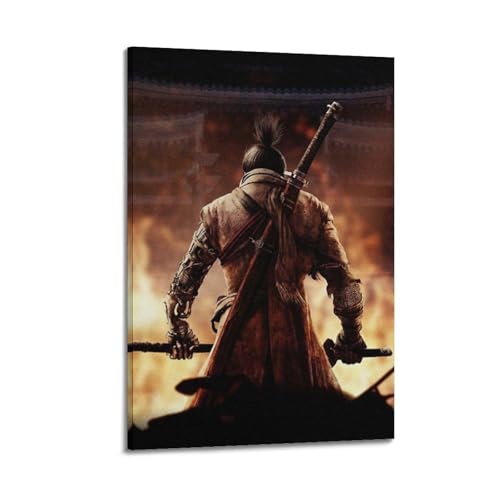 CHEZLIEND Sekiro Shadows Die TwiceCreativity Into Simple Design Leinwand Gemälde Animationsfilm Leinwand Poster Jugend Dekoratives Heimästhetikposter 60 x 90 cm Rahmenstil 28 von CHEZLIEND