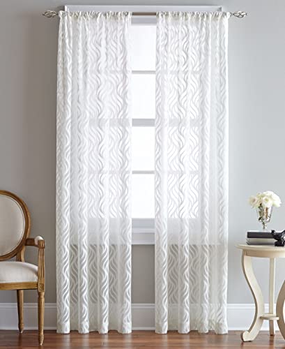 CHF Lyric Vorhangvorhang, durchscheinend, 160 cm, Weiß von CHF