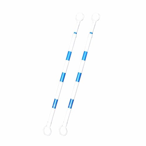 CHFYIJYHM 2 Meter Teleskop-Absperrstangen for Leitkegel, einziehbar, Leitkegel-Verbindungsstange mit Reflektorfolie(Style 3,One Size) von CHFYIJYHM