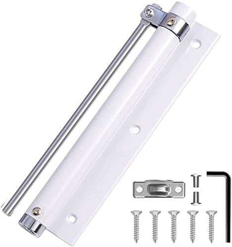 CHFYIJYHM Automatische Türschließer, verstellbares Feder-Silent-Pufferscharnier aus Edelstahl, unsichtbare Anti-Klemm-Türschließer for Zuhause(Bianco,1 Piece) von CHFYIJYHM