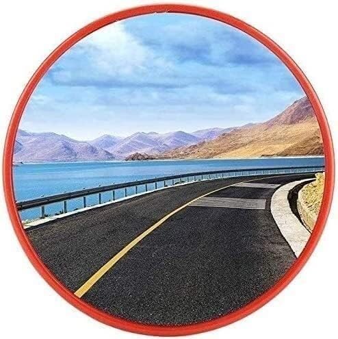 CHFYIJYHM Convex Traffic Safety Mirror, Garage Corner Blind Spot Mirror, Wide Angle Safety Traffic Signal Road Mirror, Lane-Objektiv (45 cm) von CHFYIJYHM