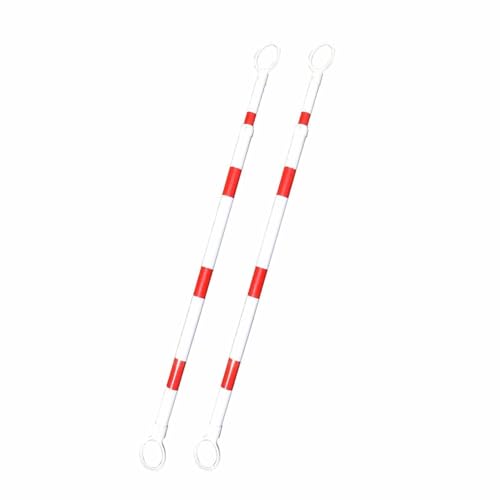 CHFYIJYHM PVC-Teleskop-Pleuelstange, rot-weißer Leitkegel, Pleuelkegel, reflektierende Warnung, gelb-Schwarze Verbindungsisolationsstange(Style 2,15pcs) von CHFYIJYHM