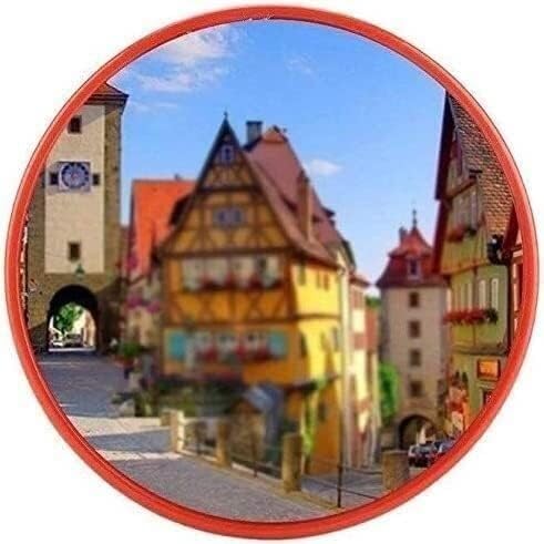 CHFYIJYHM Safety Convex Mirrors Round Traffic Blind Spot Mirrors, Convex Traffic Safety Mirror, Outdoor Traffic Weitwinkelobjektiv (30 cm) von CHFYIJYHM