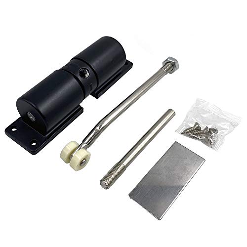 CHFYIJYHM Türschließer, automatischer Türschließer, Türschließer, Feder, automatisch montierte Türstopper, verstellbarer Oberflächen-Türschließer(Black) von CHFYIJYHM