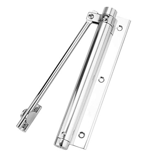 CHFYIJYHM Türschließer, automatischer Türschließer, automatischer Türschließer, Einzelfederstärke, verstellbares, oberflächenmontiertes, selbstschließendes Türscharnier aus Edelstahl(Gris) von CHFYIJYHM