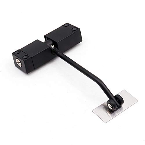 CHFYIJYHM Türschließer, automatischer Türschließer aus Edelstahl, automatischer Federtürschließer, Türschließvorrichtung kann die Türschließvorrichtung for Möbeltüren einstellen(Black) von CHFYIJYHM