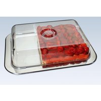 chg Frischhalteplatte 8.5 cm hoch silber, transparent von CHG