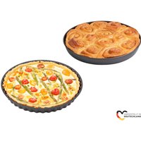 CHG Backform "EasyOven", (Set, 2 St., 1x runde Backofenform "EasyOven"-1x Quiche- und Kuchenform "EasyOven"), Made in Germany von CHG