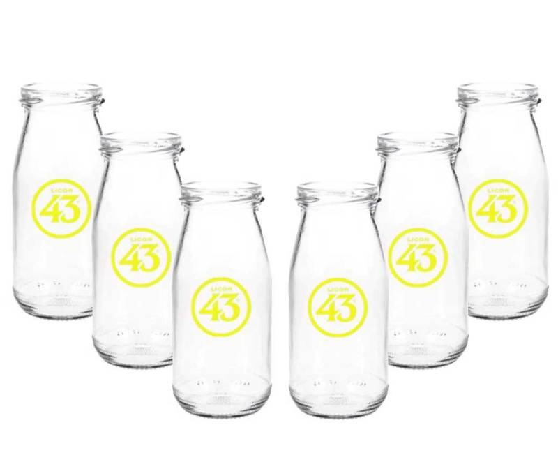 CHG Cocktailglas Licor 43 Milchflasche - 6er Set Milchglas Cocktailglas Likör Liquor von CHG