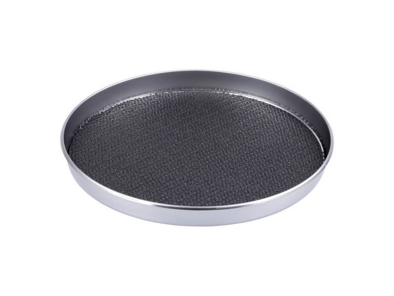 CHG Tablett Antirutsch-Serviertablett Gläsertablett Kellnertablett, Edelstahl, (29 cm Servier-Tablatt Made in Germany), rutschfeste, bis 60° C waschbare Einlage von CHG