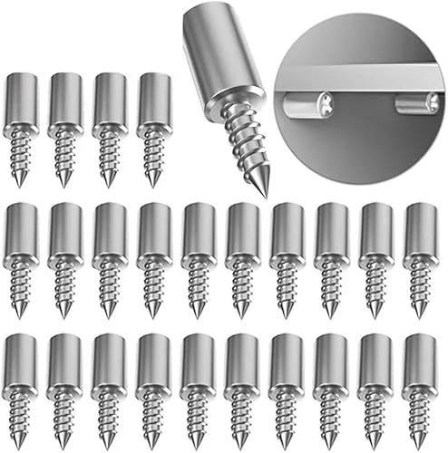 20er-Set selbstschneidende Kreuzschrauben mit Gummimanschette, Laminat-Unterstützung, selbstgemachter Kleiderschrank, Schrank, Glas, harter, rutschfester Trennnagel, von CHGAUOPN