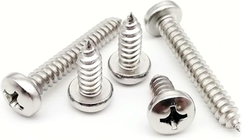 50 stücke M2 M3 M3.5 304 Edelstahl Kreuz Phillips Pan Runde Kopf Selbstschneidende Holz Schraube(12mm,M3 50pcs) von CHGAUOPN