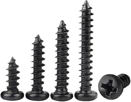 500Pcs Laptop Selbstschneidende Schrauben Gläser M1.2 M2.3 Phillips Kreuz Runde Kopf Holz Schrauben(M2.3 * 6-500pcs) von CHGAUOPN