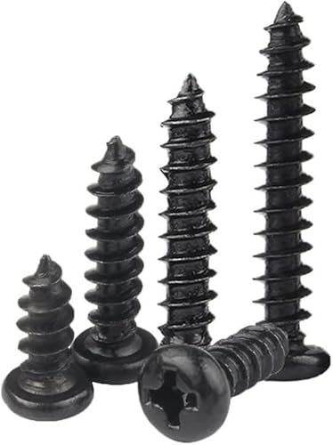 50Pcs Laptop Selbstschneidende Schrauben Gläser M3 M3.5 M4 Phillips Kreuz Runde Kopf Holz Schrauben(22mm,M4-50Pcs) von CHGAUOPN