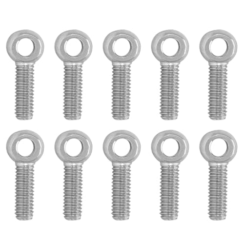 Bolzen, Augenschraube 10 Stück Schulter-Schwenk-Hebebolzen, Edelstahl M8 × 20 mm - M8 × 60 mm for Rohrleitungs-Schieberventil-Befestigungselemente, von CHGAUOPN