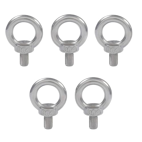 Bolzen, Augenschraube 5 Stück Edelstahl-Hebeösen, M8-Hardware-Ringmutter for Hebezeuge im Wohnbereich und technische Hebegeräte, Bolzen, Augenschraube 5 Stück Edelstahl-Hebeösen, M8-Hardware-Ringmutter for Hebezeuge im Wohnbereich und technische Hebegeräte, von CHGAUOPN