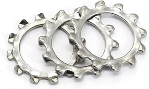 Edelstahl 304 Externe Verzahnte Shakeproof Verzahnte Schloss Scheiben(M27 10pcs) von CHGAUOPN