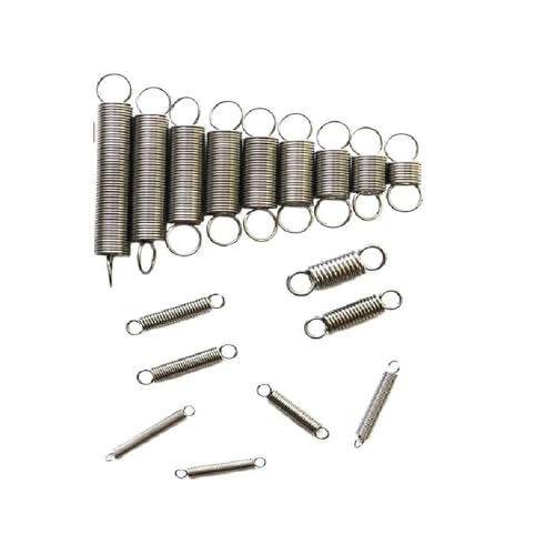 Feder,kleine Feder,Torsionsfeder， Metallfedern, 10 Stück, 304 Edelstahl, Dehnfeder, Doppelhaken, Mini-Zugfeder, Drahtdurchmesser 0,3 mm, 0,4 mm, 0,5 mm, 3 mm, 4 mm(20mm (10Pcs)) von CHGAUOPN