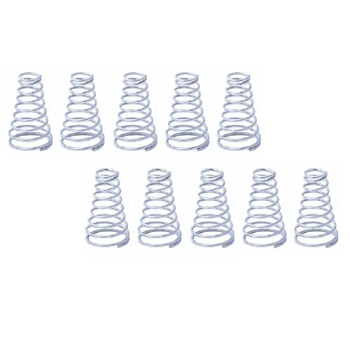 Feder,kleine Feder,Torsionsfeder， Metallfedern, 10 Stück konische Rückholfedern aus Edelstahl, Mini-Turmfeder, Splitterdruckfedern in Minigröße, 5–30 mm lang(0.7x5.6-10x12mm) von CHGAUOPN