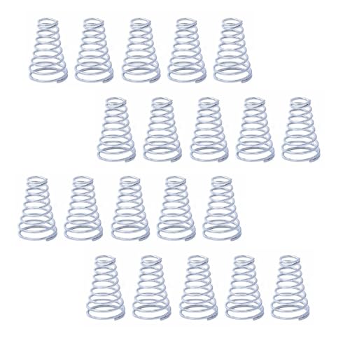 Feder,kleine Feder,Torsionsfeder， Metallfedern, 20 Stück, Schraubenrückholfeder, Rotorrückholdruckfeder, Entriegelungsdruck, Edelstahl, 0,3 0,5 0,7 0,8 mm(0.5x3-7x8.5mm) von CHGAUOPN