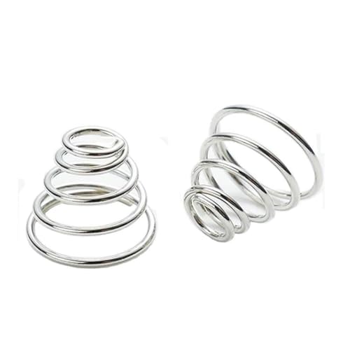 Feder,kleine Feder,Torsionsfeder， Metallfedern, 304 Edelstahl, konische Druckfeder, konischer Kegel, Rückholfeder, Turm, 0,4 mm, 0,5 mm, 0,7 mm, Höhe 7 mm – 50 mm(10pcs 0.53-78.5mm) von CHGAUOPN