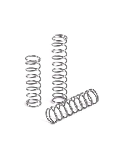 Metallfedern, 100 Stück Metall-Rückholfedern, 4 mm, 5 mm, 6 mm Außendurchmesser, Stiftfeder aus Edelstahl 304, 10–30 mm lang, Mini-Federn for Heimwerkerprojekte und Heimreparaturen(0.5mm6mm25mm) von CHGAUOPN
