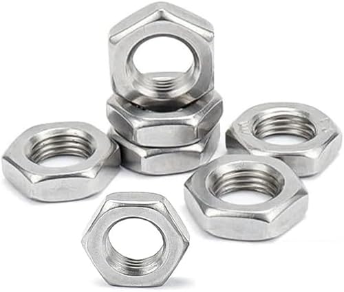 Sechskantmuttern, Hardware-Muttern 1/10/50/100 Stück M3 M4 M5 M6 M8 M10 M12 M14 M16 M20 M24 M27 M30 M33 M36 M42 304 Edelstahl Flache Sechskantmuttern Kontermuttern Sechskantmuttern, Hardware-Muttern 1/10/50/100 Stück M3 M4 M5 M6 M8 M10 M12 M14 M16 M20 M24 M27 M30 M33 M36 M42 304 Edelstahl Flache Sechskantmuttern Kontermuttern von CHGAUOPN