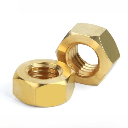 Sechskantmuttern, Hardware-Muttern 1/2/50/100 Stück Sechskantmutter-Befestigungselement M1.4~M24 Messing-Schraubverschluss-Befestigungselement Sechskantmutter Innengewinde Sechskantmuttern, Hardware-Muttern 1/2/50/100 Stück Sechskantmutter-Befestigungselement M1.4~M24 Messing-Schraubverschluss-Befestigungselement Sechskantmutter Innengewinde von CHGAUOPN