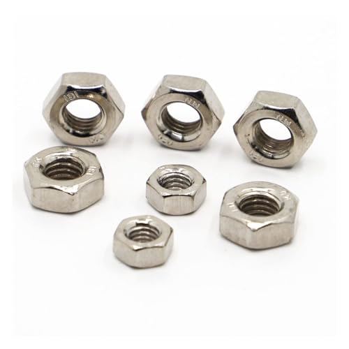 Sechskantmuttern, Hardware-Muttern 10/20/50/100 stücke M2 M2.5 M2.6 M3 M4 M5 M6 M8 M10 M12 Nickel Überzug Hex Sechskantmutter Sechskantmuttern, Hardware-Muttern 10/20/50/100 stücke M2 M2.5 M2.6 M3 M4 M5 M6 M8 M10 M12 Nickel Überzug Hex Sechskantmutter von CHGAUOPN
